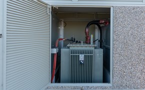 Transformator 800 kVA in kompakter Trafostation Transformator 800 kVA in kompakter Trafostation