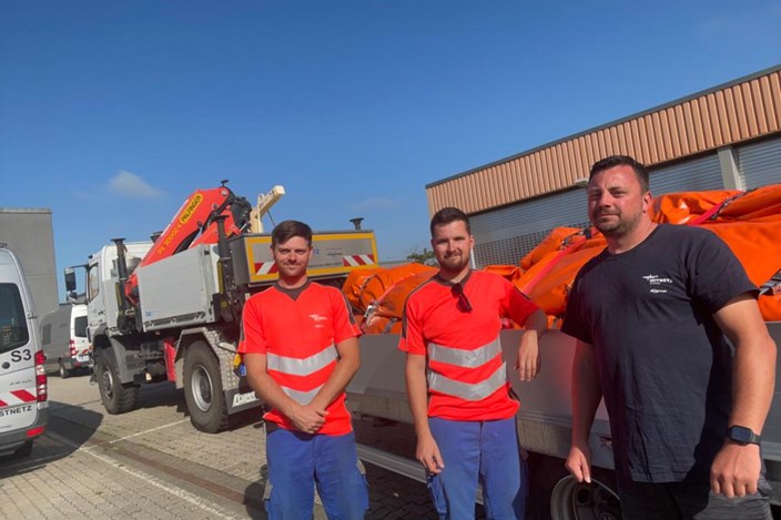 Links Marcel Böttger, Mitte Tim Hohndorf, Rechts Marcel Bonk